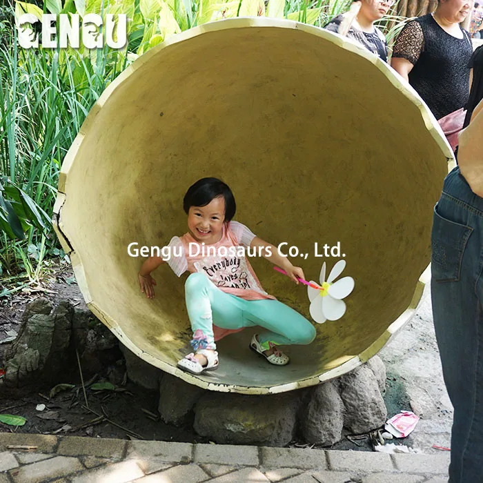 Zigong dinosaur factory for fiberglass egg dinosaur model