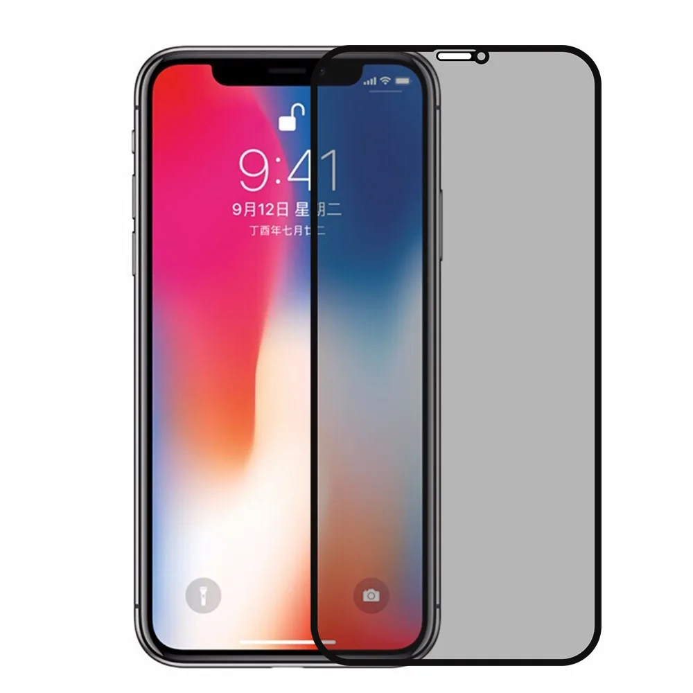 DP конфиденциальный анти шпионский стеклянный экран протектор для iphone11 3D закаленное стекло