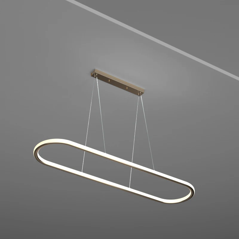 Round Square Shape hotel bar cafe decorative modern style indoor chandelier hanging pendant lamp led ceiling light