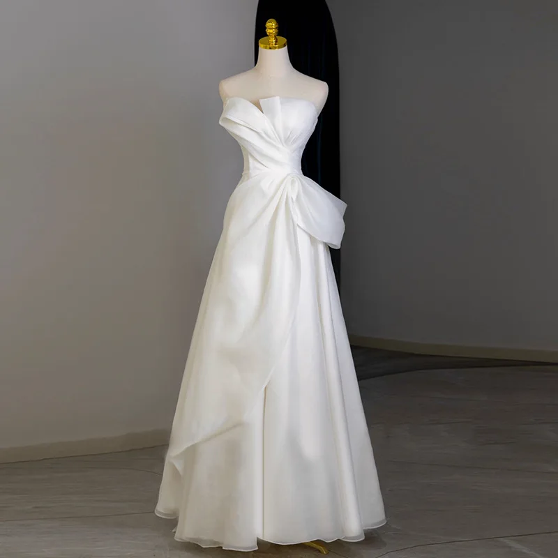 ZX-10408 2024 new bride Sen is super fairy to go out gauze welcome dress skirt senior sense