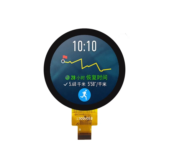 Small size 1.3 Inch lcd display 240 x 240 with cover glass round ST7789V GC9A01 SPI MUC interface tft module