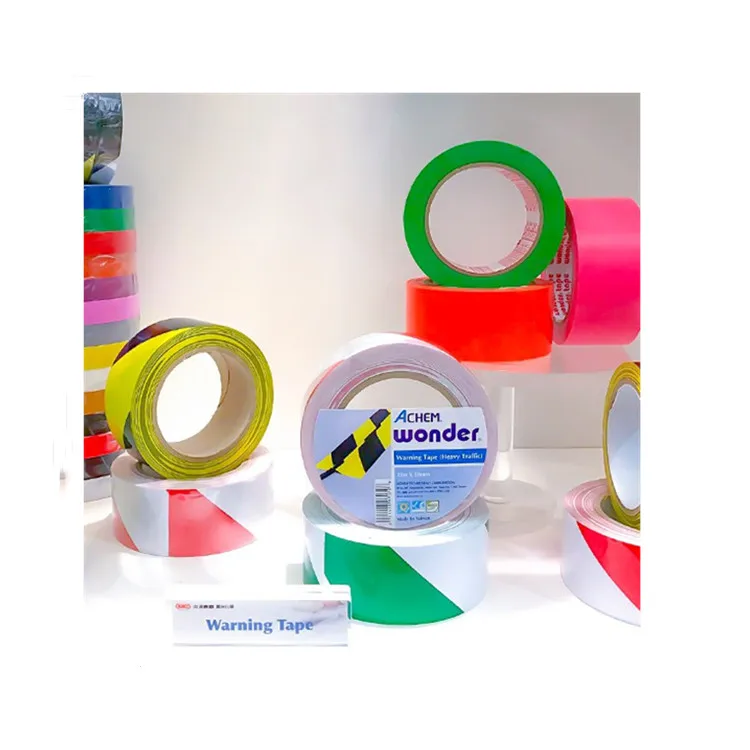 Yellow Black Caution warning tape indoor warning tape good sticky colored decoration tape