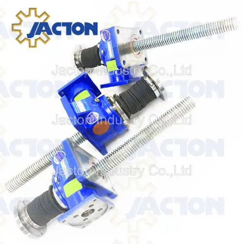top quality JTM series worm gear actuators mechanical lifting jacks for height adjustable lead screw table
