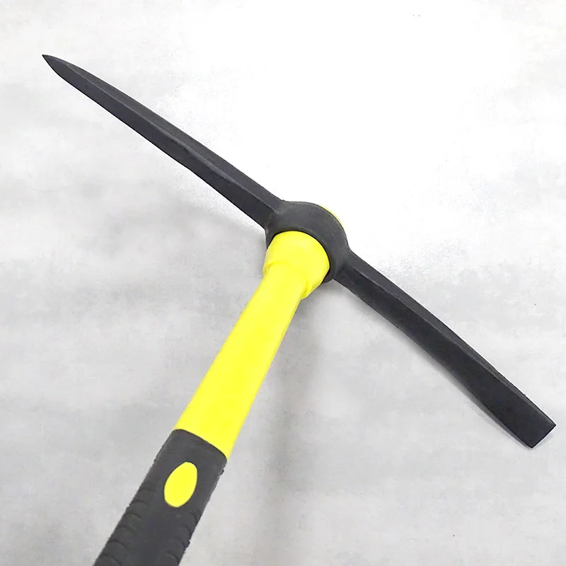 factory hot selling good quality South America South Africa market  railway steel garden Pickaxe with Fiberglass Handle