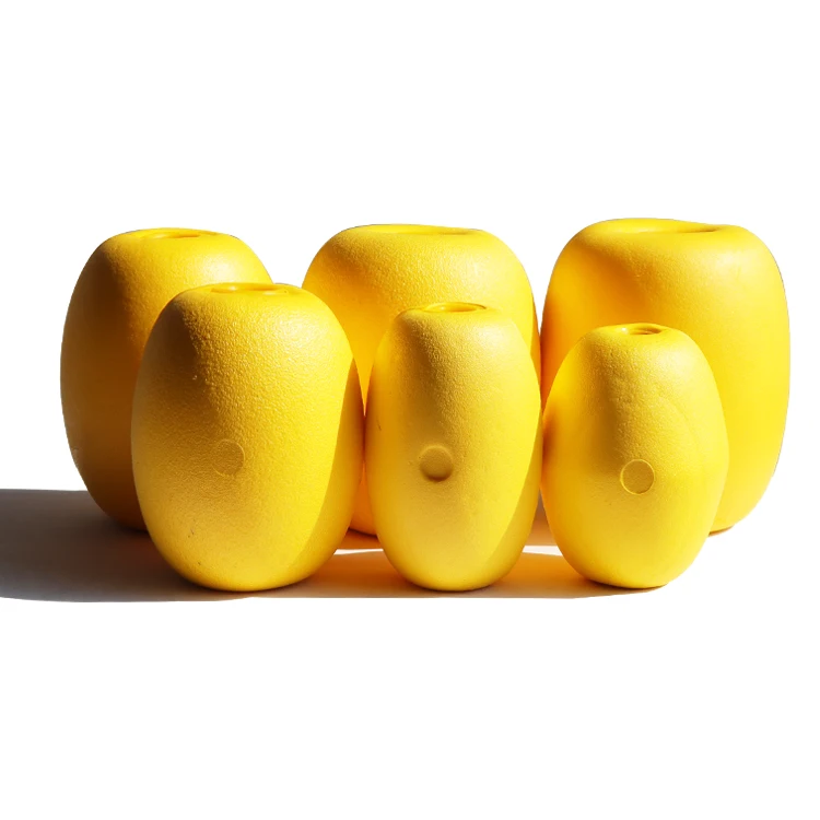 High quality HHE -20 Oval EVA Yellow Color Float Plastic Floating Light Buy Fishing Net Floats