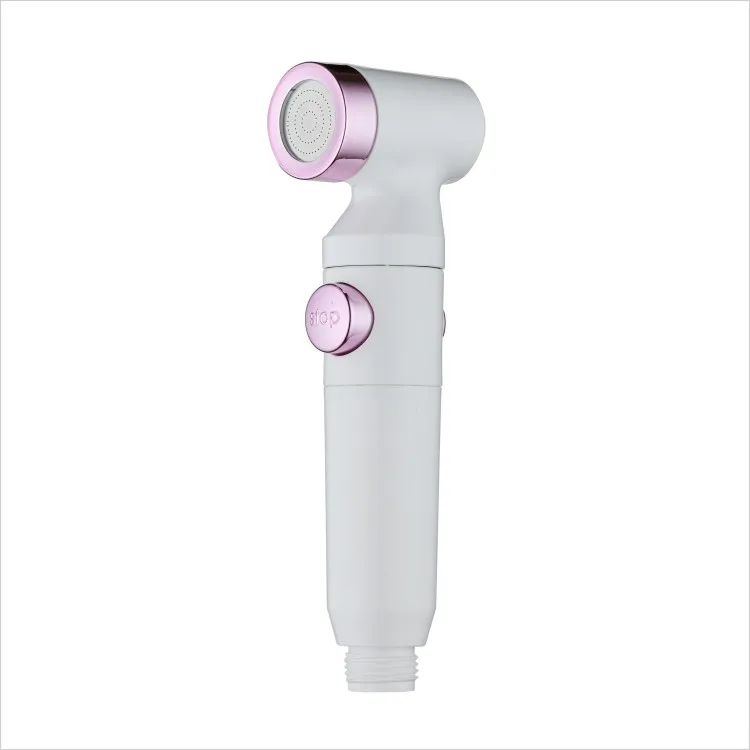 colorful abs material  on/off switch button  toilet shattaf with pp cotton filter