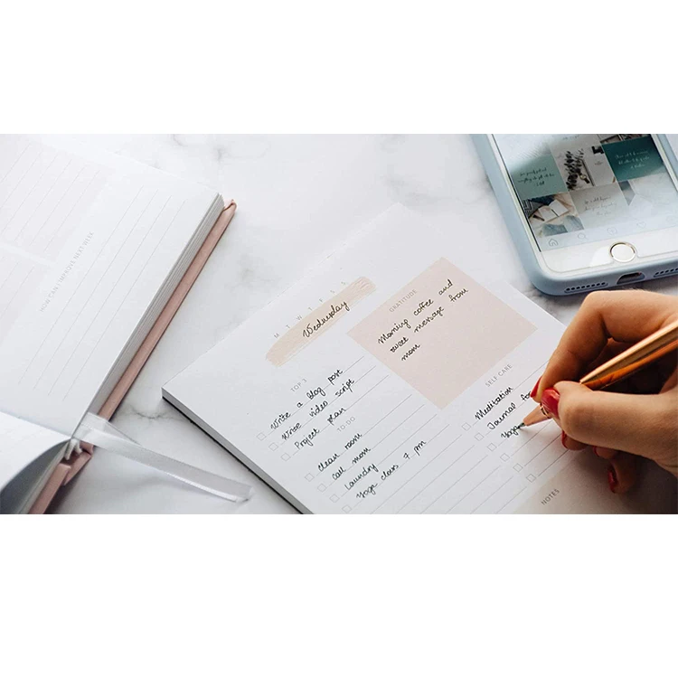 Promotional notebook 50 pages daily plan notepad daily checklist notepad