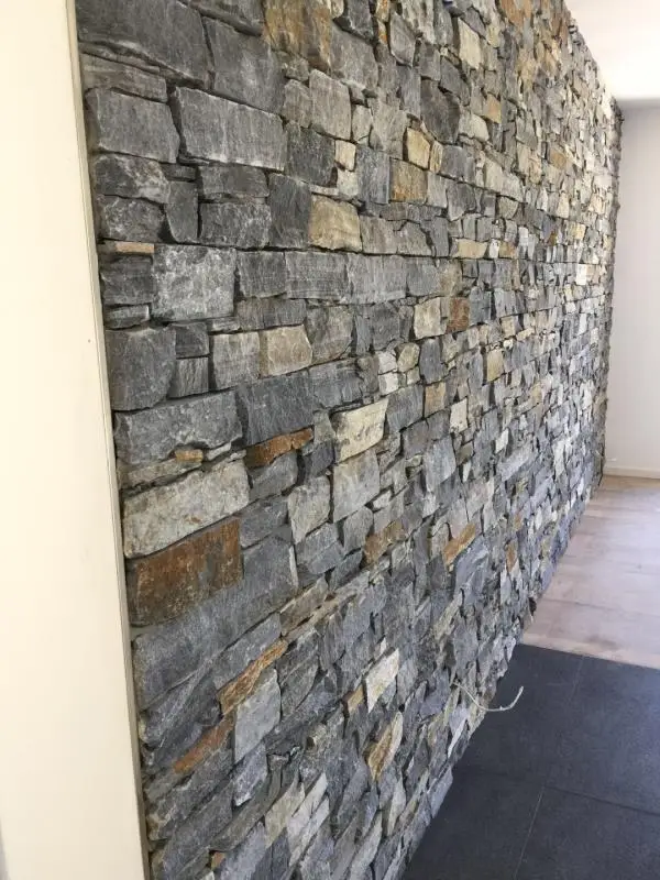 SHIHUI Blue Quartzite Loose Strip Form Natural Dry Stack Stone Veneer Panels Wall Cladding Stone For Indoor and Outdoor Wall