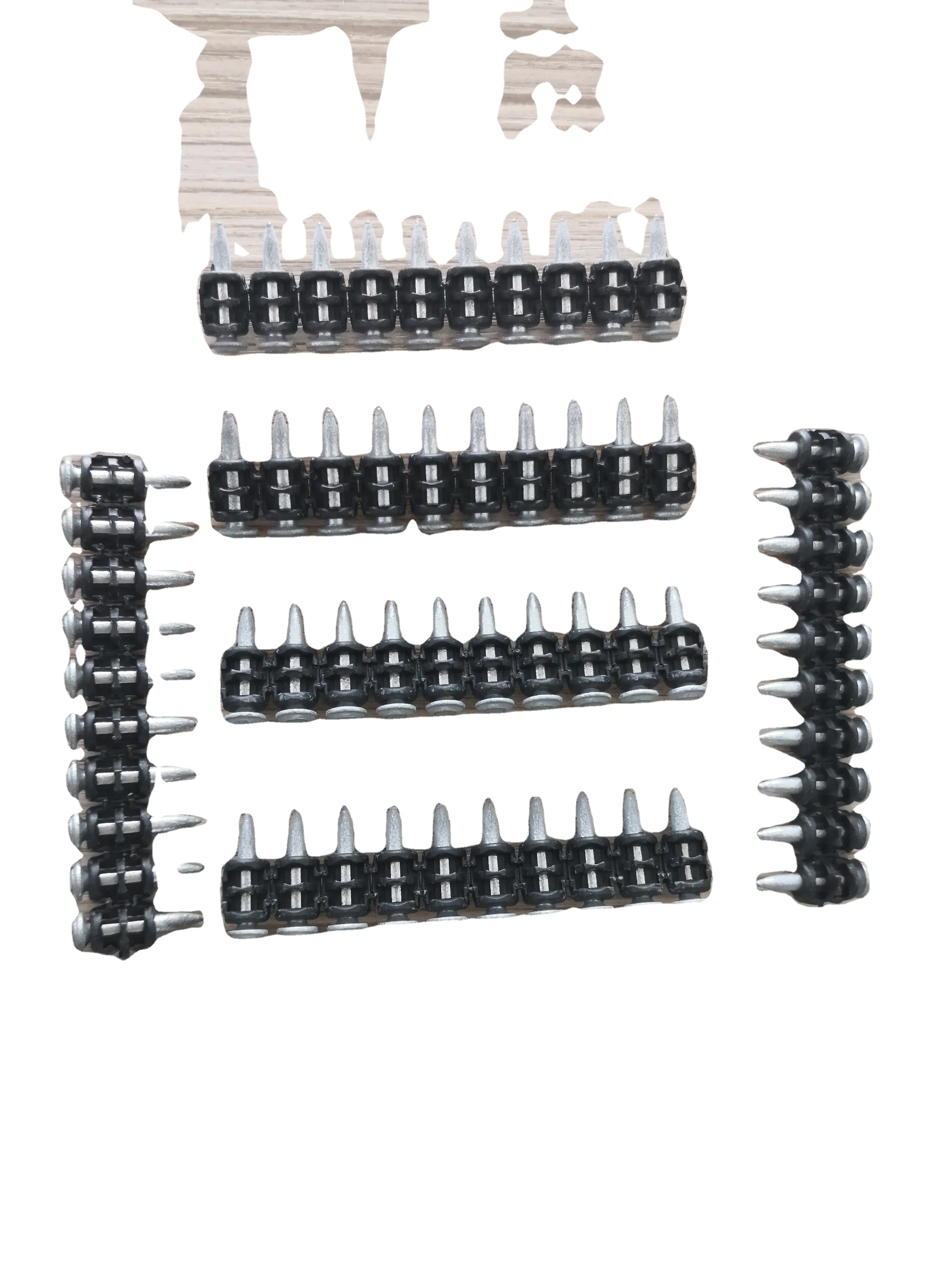 A nail gun shoots nails hiltl dedicated