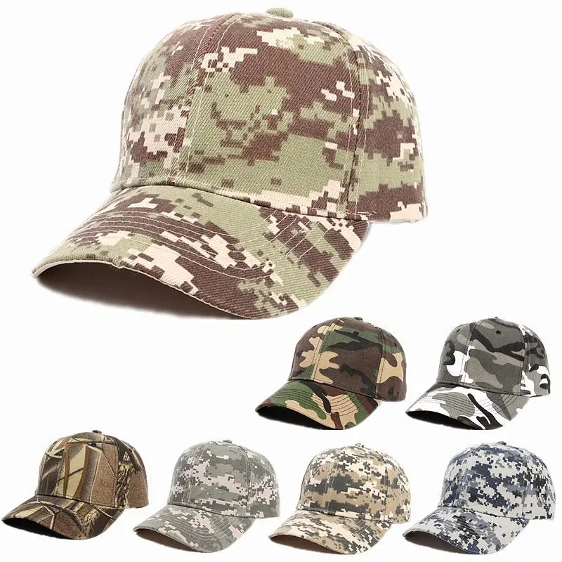 Cap Black Baseball Brown On Camo Camouflage Caps