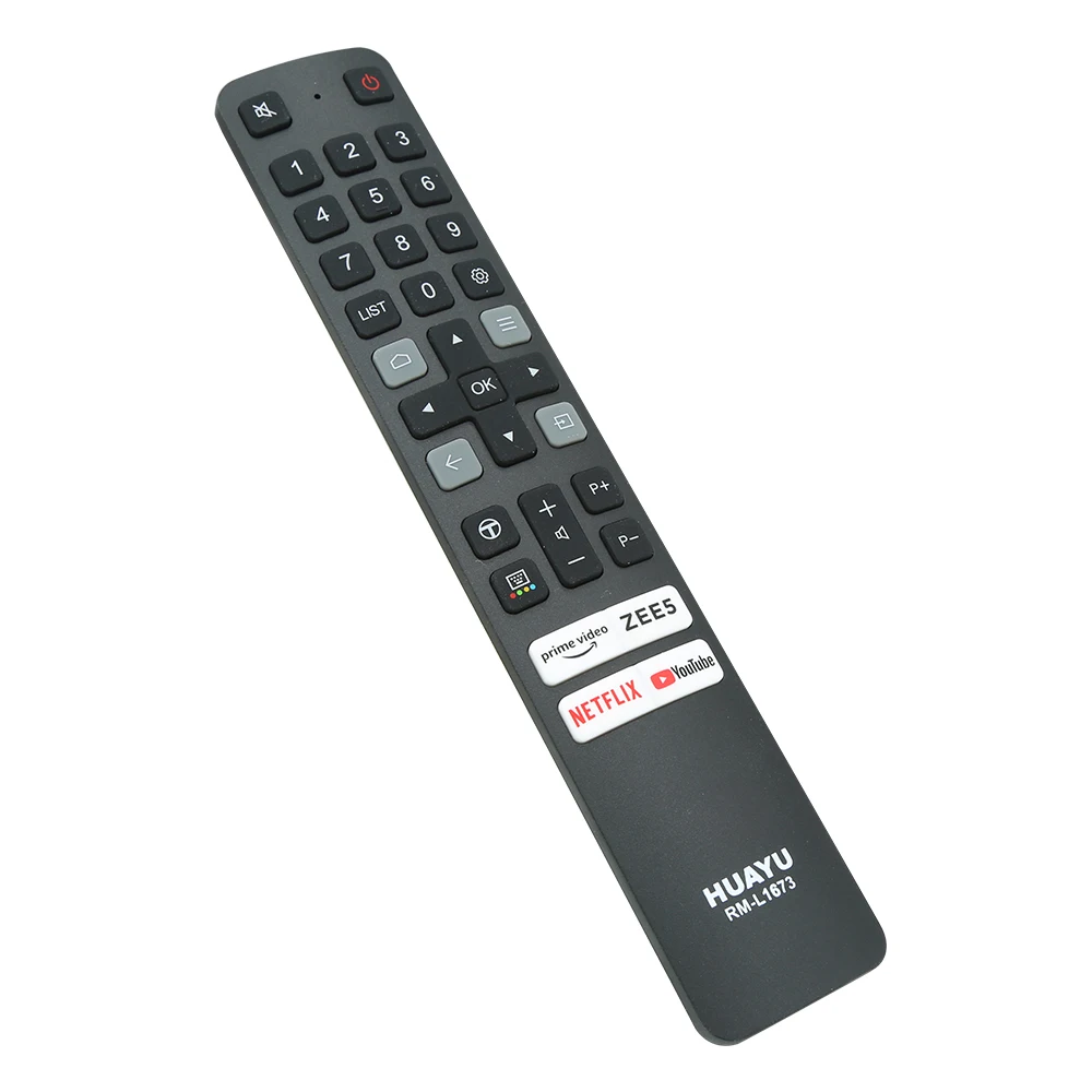 HUAYU RM-L1673 New Original Smart TV Universal Remote Control  For TCL 8K  Netflix YouTube ZEE5 IVI Apps