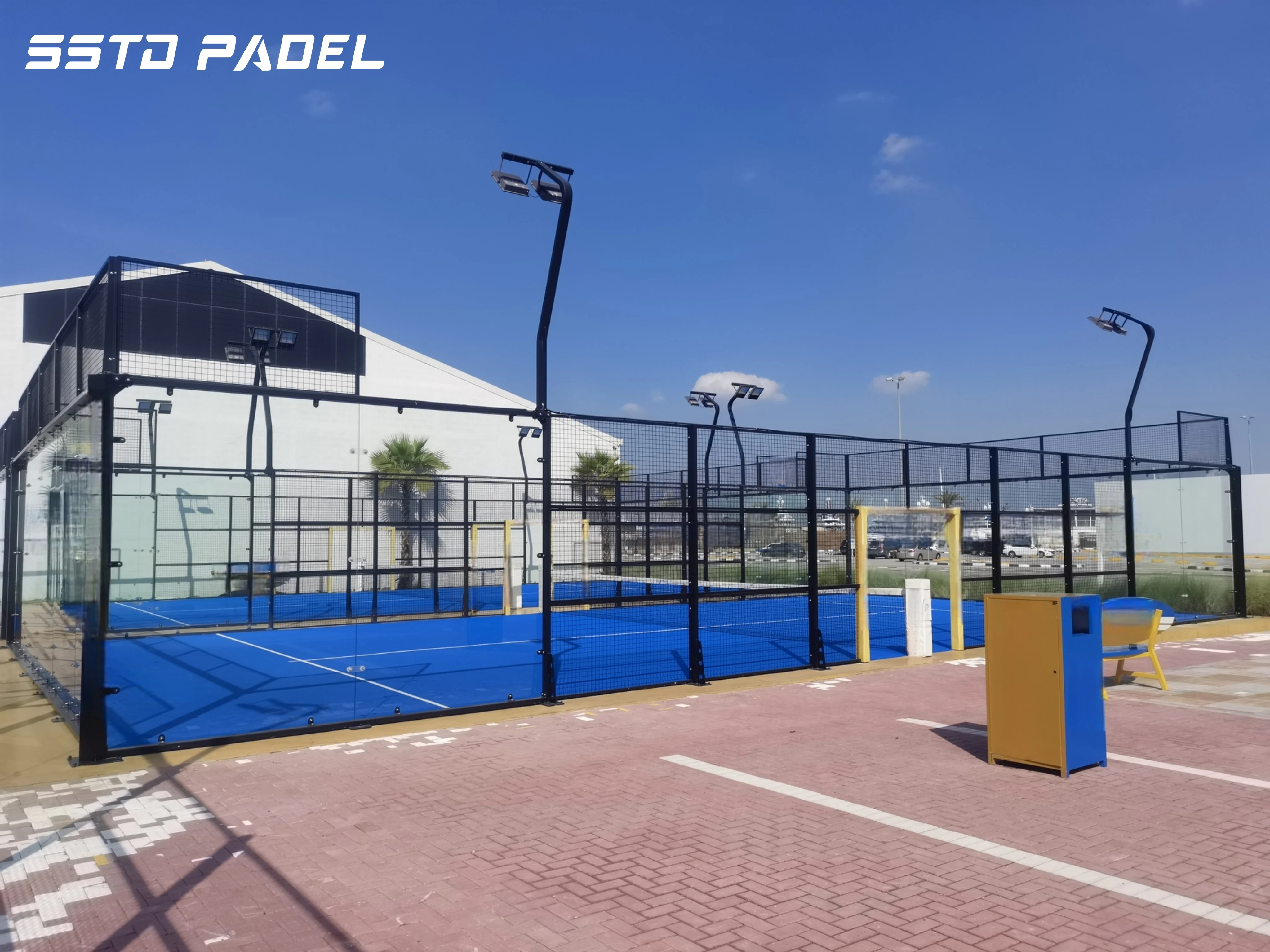 10x20m professional classic padel court good quality outdoor paddle court with artificial padel tennis grass