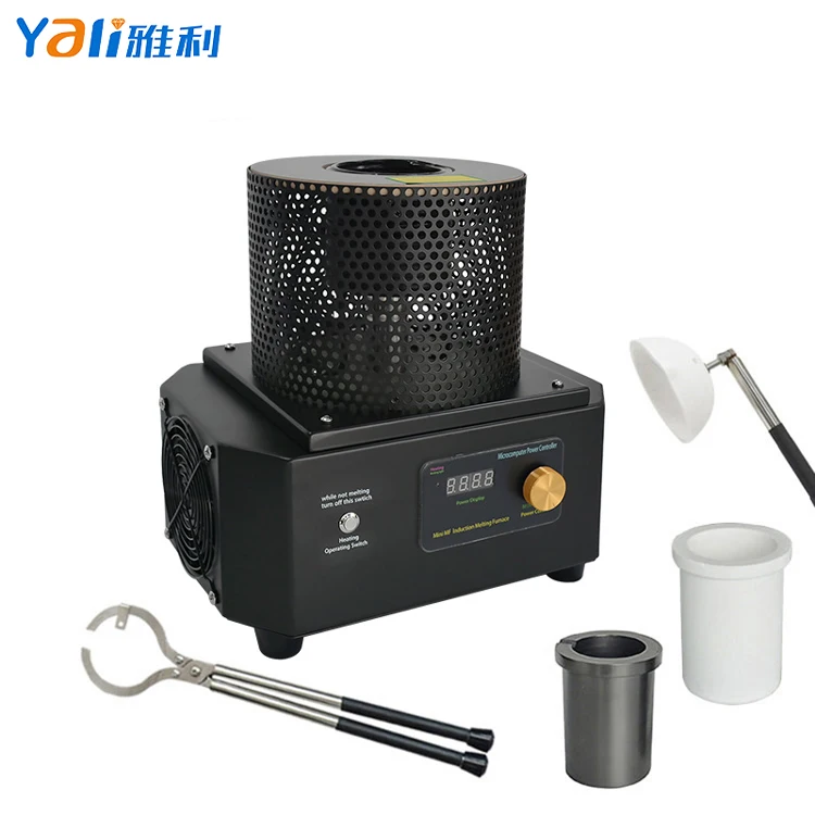 Mini Gold Melting Machine Smelting Induction Furnace Portable Smelter for Gold Silver Copper Steel Jewelry Oven
