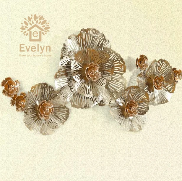 Low MOQ furniture accessories metal wall art hanging decoration