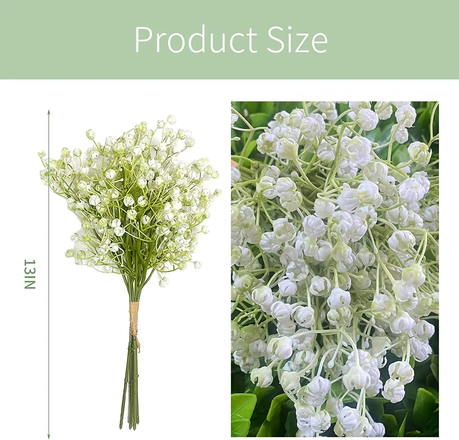 Zhuoou Decorative Gypsophila Flower Bounuet Wedding Decoration Artificial Babys Breath Flowers Wreaths And Plants For Home Decor