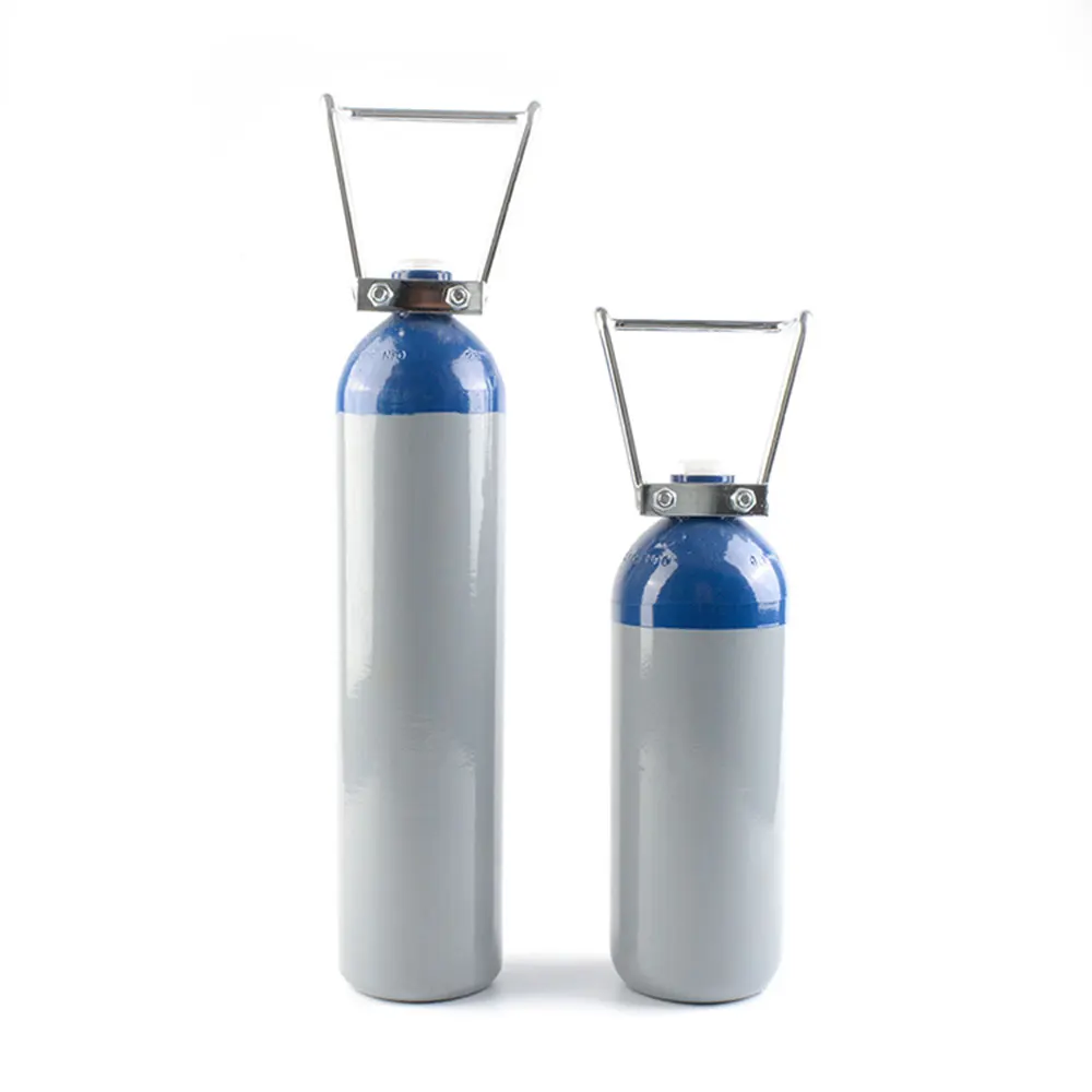 ISO9809 2.7L Small Size Industrial Gas Cylinder Argon/Hydrogen/Nitrogen/O2 Gas Tank for Industrial Use