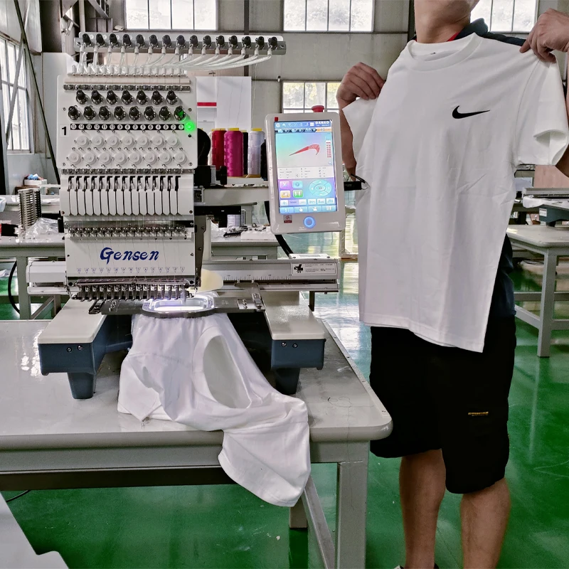 USA hot selling high speed 1200RPM cap flat garment embroidery dahao computer single head embroidery machines for beginners