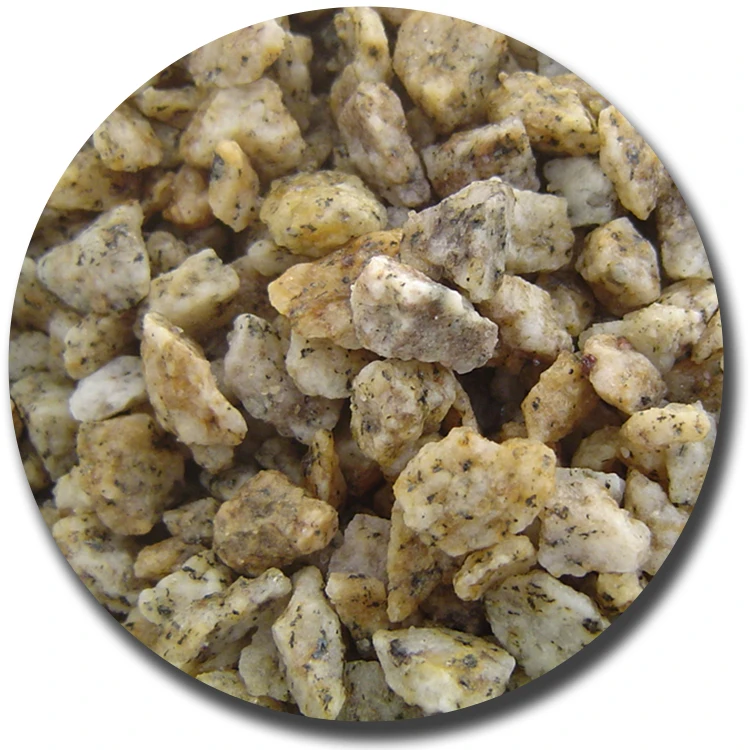 Machine crushed tiger-skin yellow granite terrazzo gravel