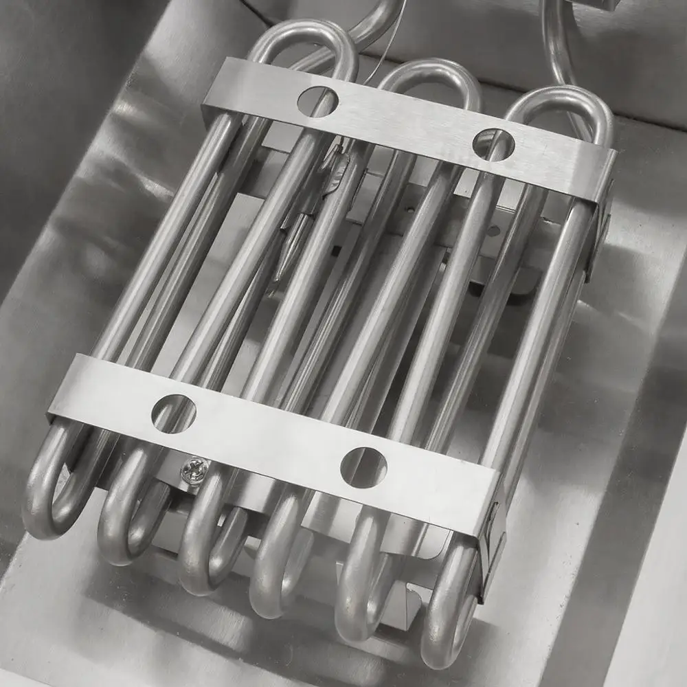 14L+14L Commercial Double-Tank Electric Deep Oil Fryer Stainless steel chicken fryer