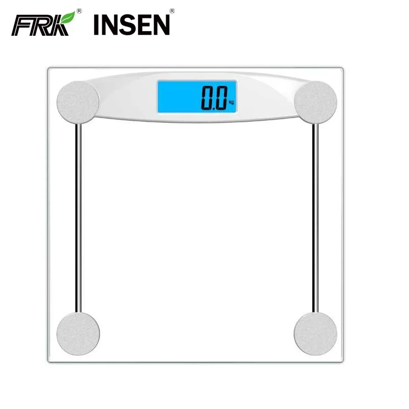 Glass Platform Gauge Sensor Digital Electronic Bathroom Personal Weighing Body Scale