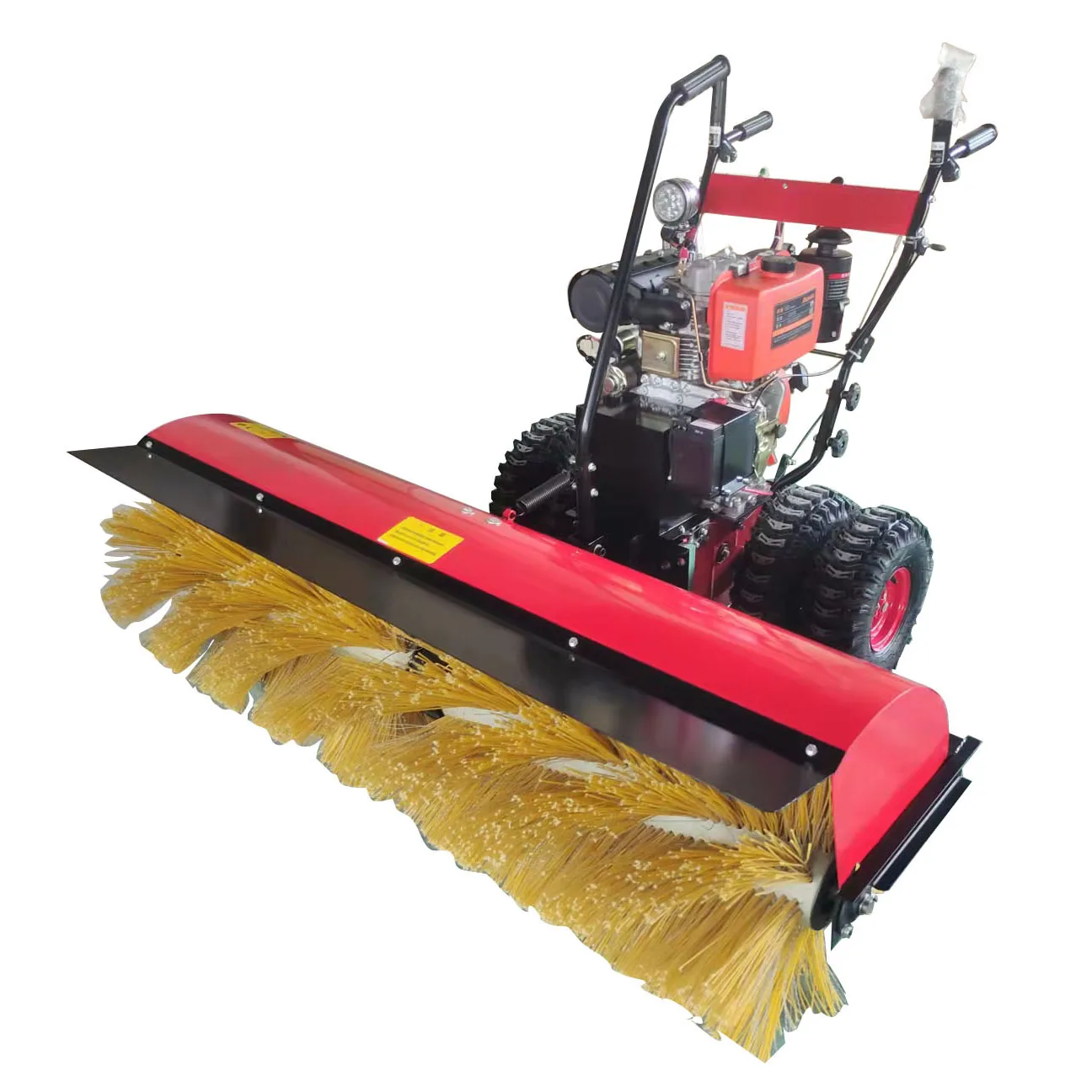 Ride-on Snow Sweeping Machine Economic Gasoline Powered 15Hp Snow Broom Snowplow