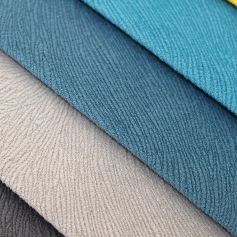 High Quality Upholstery Fabric Home Textile Embossed Holland Velvet Sofa Fabric