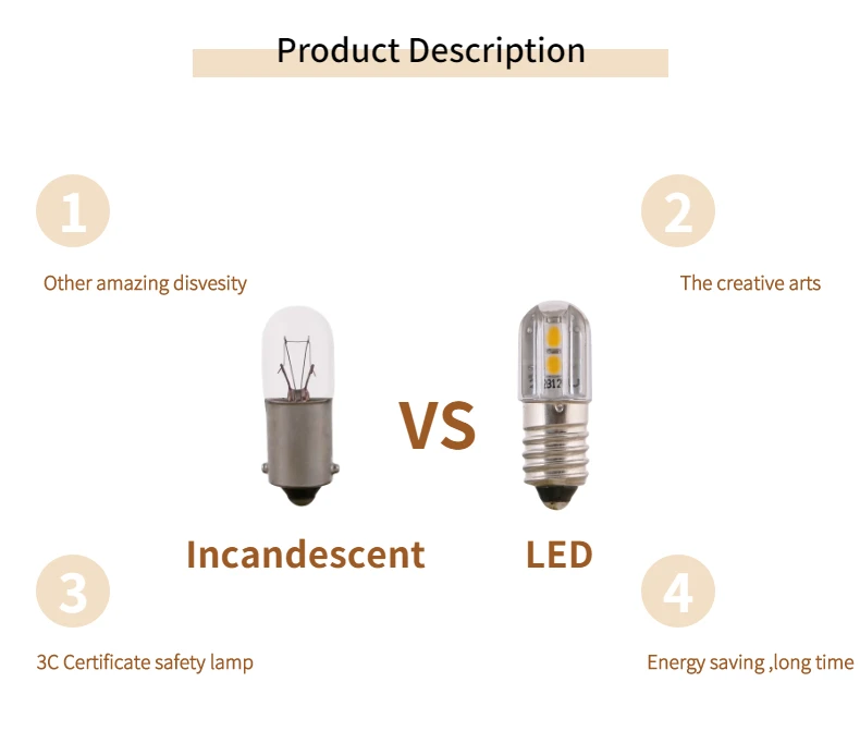 #44 #47 #313 #755 #757 #756 T3-1/4 LED Car Light Bulb 6V12V 24V 48V60V110V 240V Mini Truck
