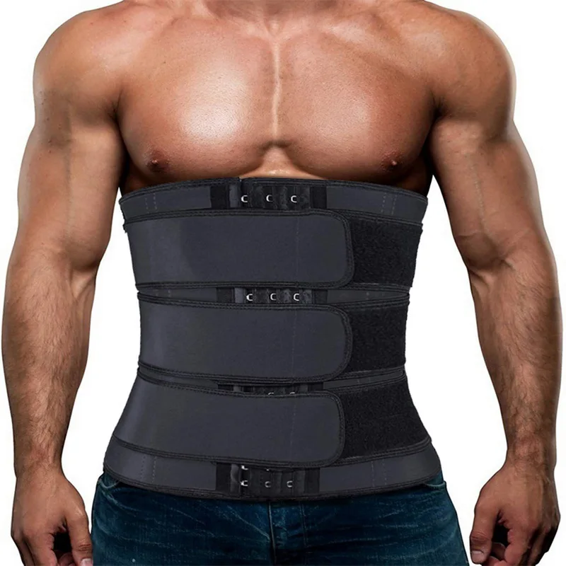 
Men Slimming Belt Training Belly Sheath Corset Sweat Belt Fat Burning Body Shaper Weight Loss Belt 