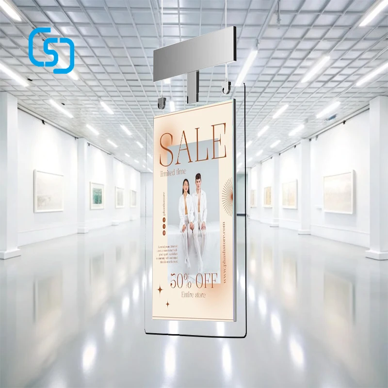 43 Inch 4k Transparent Glass Oled Display Screen Window Advertising Player Ultra-Thin Transparent Double Sided Screen