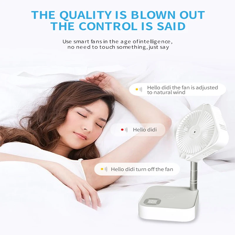 Pedestal Telescopic Storage appliances Adjustable Foldable  rechargeable Voice control  desktop air conditioner coolers fan