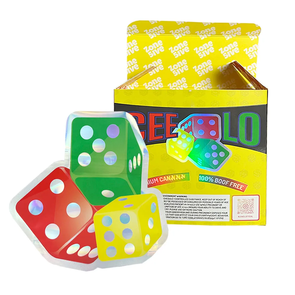 Custom inside printing spot uv holographic die cut mylar bags 3.5g cereal paper box 8th 3.5 mylar bag with box