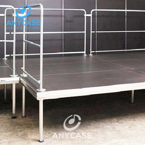 Super loading capacity used portable wedding stage four legs panels for sale