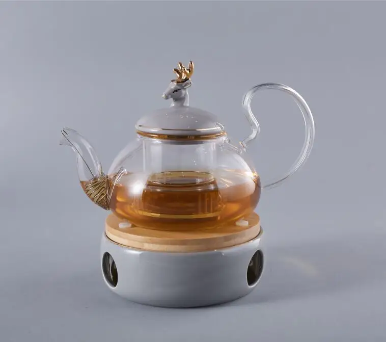 Горячая Распродажа 2020, термостойкий стеклянный чайник, набор из боросиликатного стекла пирекс с s/s фильтром и керамическими чашками