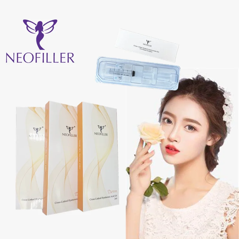 2ml Injectable Dermal Facial Filling Cheek Augmenation Hyaluronic Acid Dermal Filler