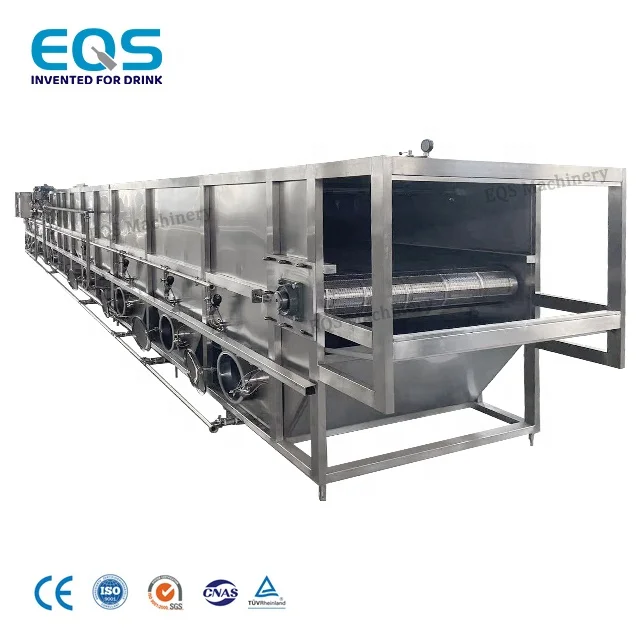 CE Approved Factory Supplier 6000BPH PLC Control Tunnel Type Pasteurizer Beer Bottle Pasteurizer