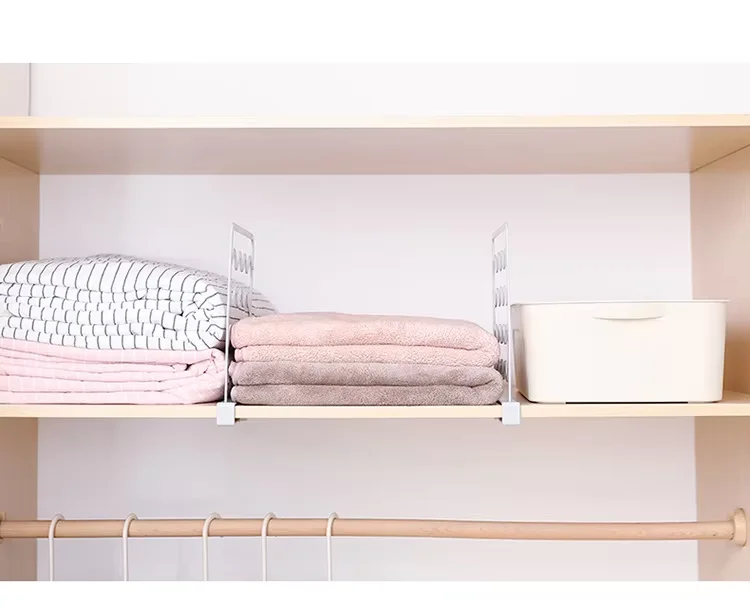 Wholesale Easy Home Wardrobe Divider Multifunction Estante Repisas Clothes Storage Shelf Dividers