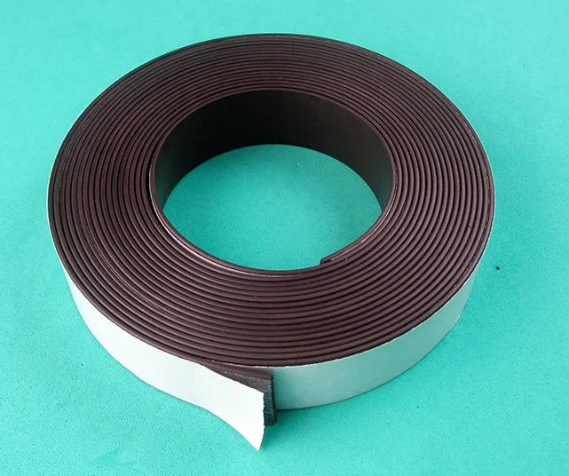 flexible rubber magnet self adhesive magnetic strip roll
