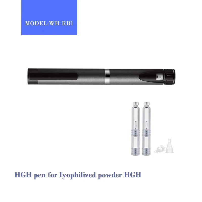 
Reusable HGH pen for 36IU(12mg) HGH 4ML double chamber cartridge somatropin Human Growth Hormone 