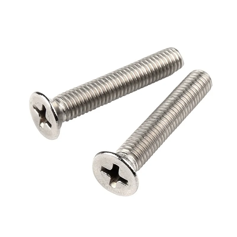 Factory M1 M1.2 M1.4 M1.6 M1.7 Stainless Steel DIN965 Countersunk Head Flat Head Phillips Screw Micro Machine Screws SS304
