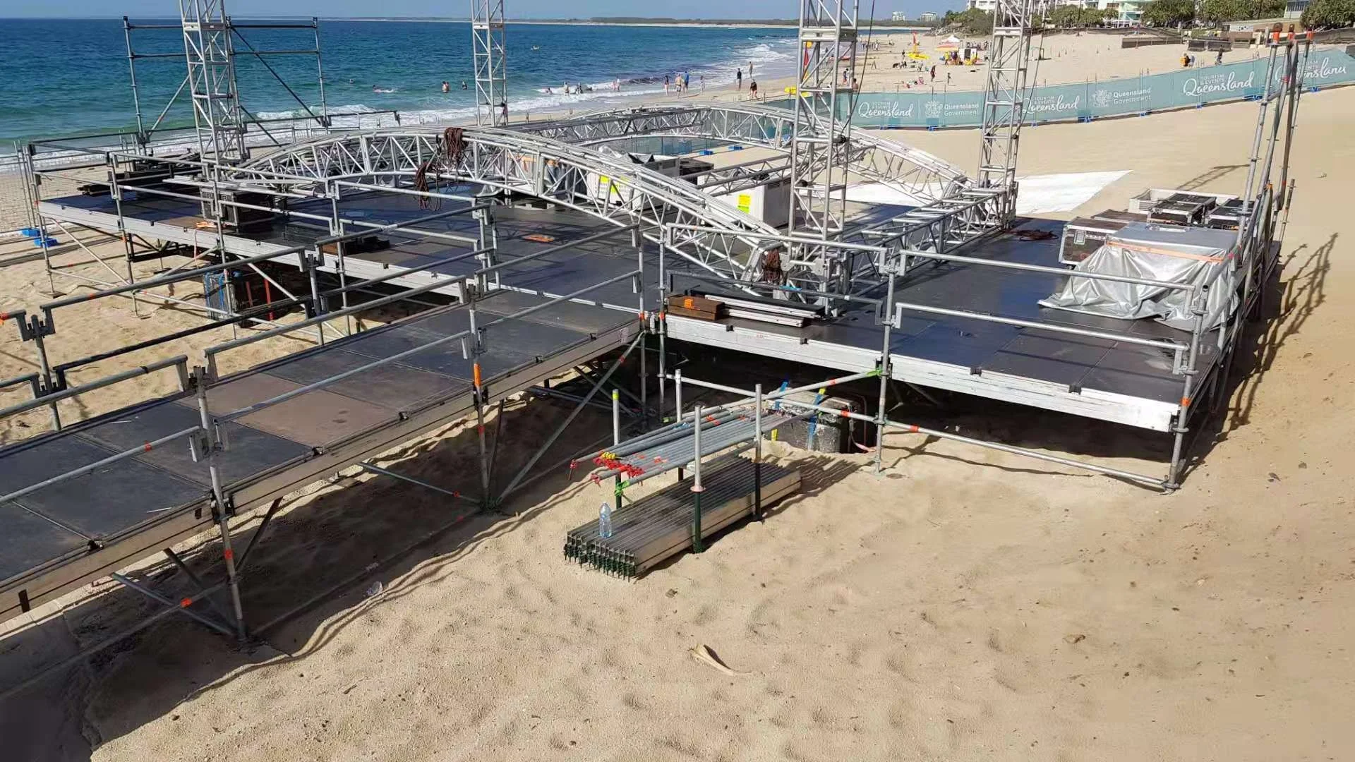 high quality aluminum adjustable platform layer stage and truss system