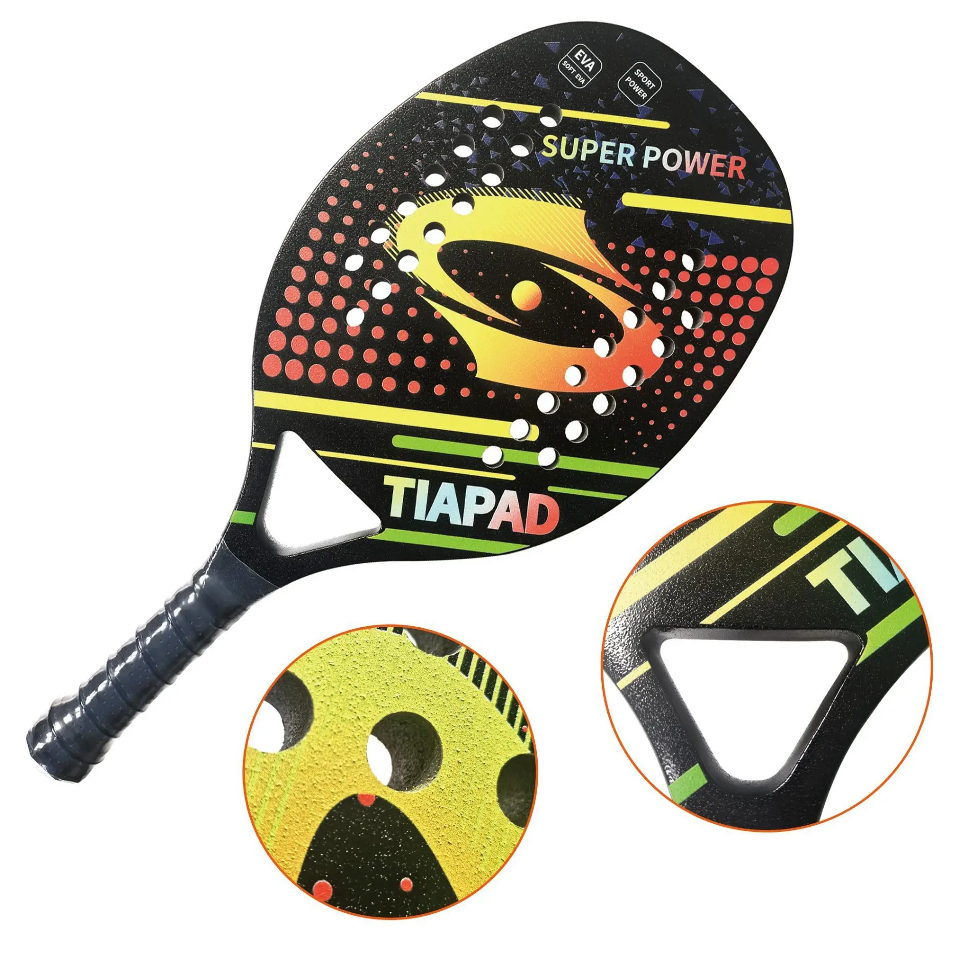 Wholesale Custom Diamond/Teardrop/Round Shape Logo 3k/12k/18k/Ud Carbon Padel Tennis Racket For Professional Player