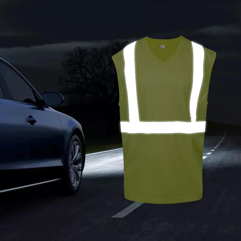 LX One-Stop Purchasing Safety Vest Raw Material Including Reflective Strips Fabric Zippers For Reflective vest