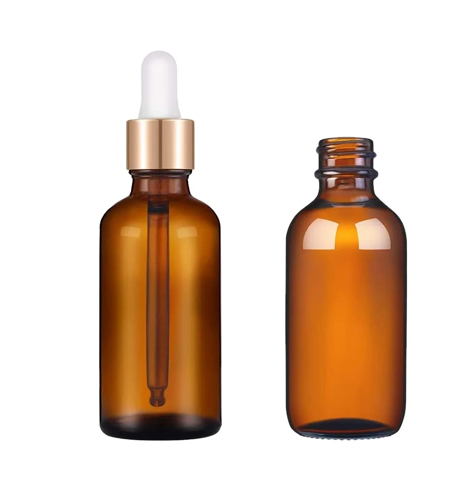 Glass bottle aluminium drop amber din 18 dropper vidrio 50ml