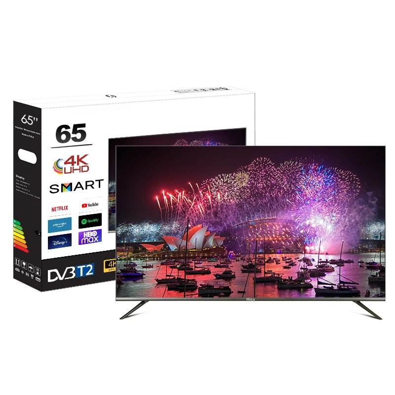Music TV Television 65inch Frameless Android 11 12 13 Smart TV 65 Inch 4K LED TV