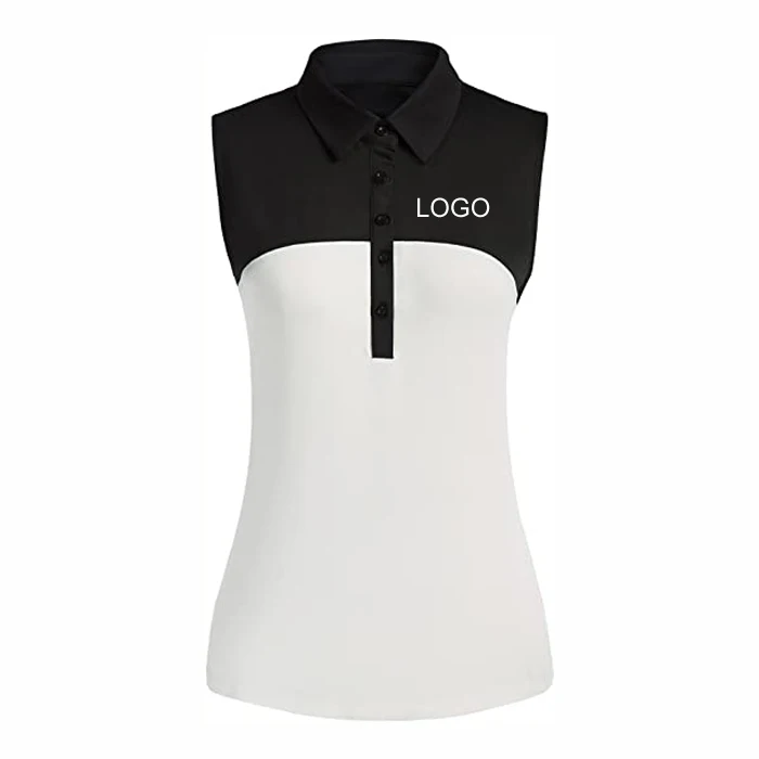 Women Sleeveless Horse Riding Polo Shirts Contrast Color Design Quick Dry base layer tops Custom Equestrian Shirt