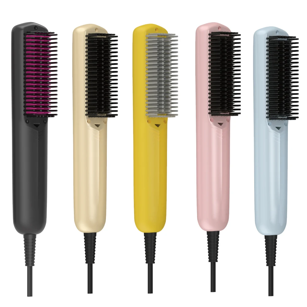 Escova Alisadora De Cabelo Custom Logo Wet Hair Brush Hot Air Electric Comb