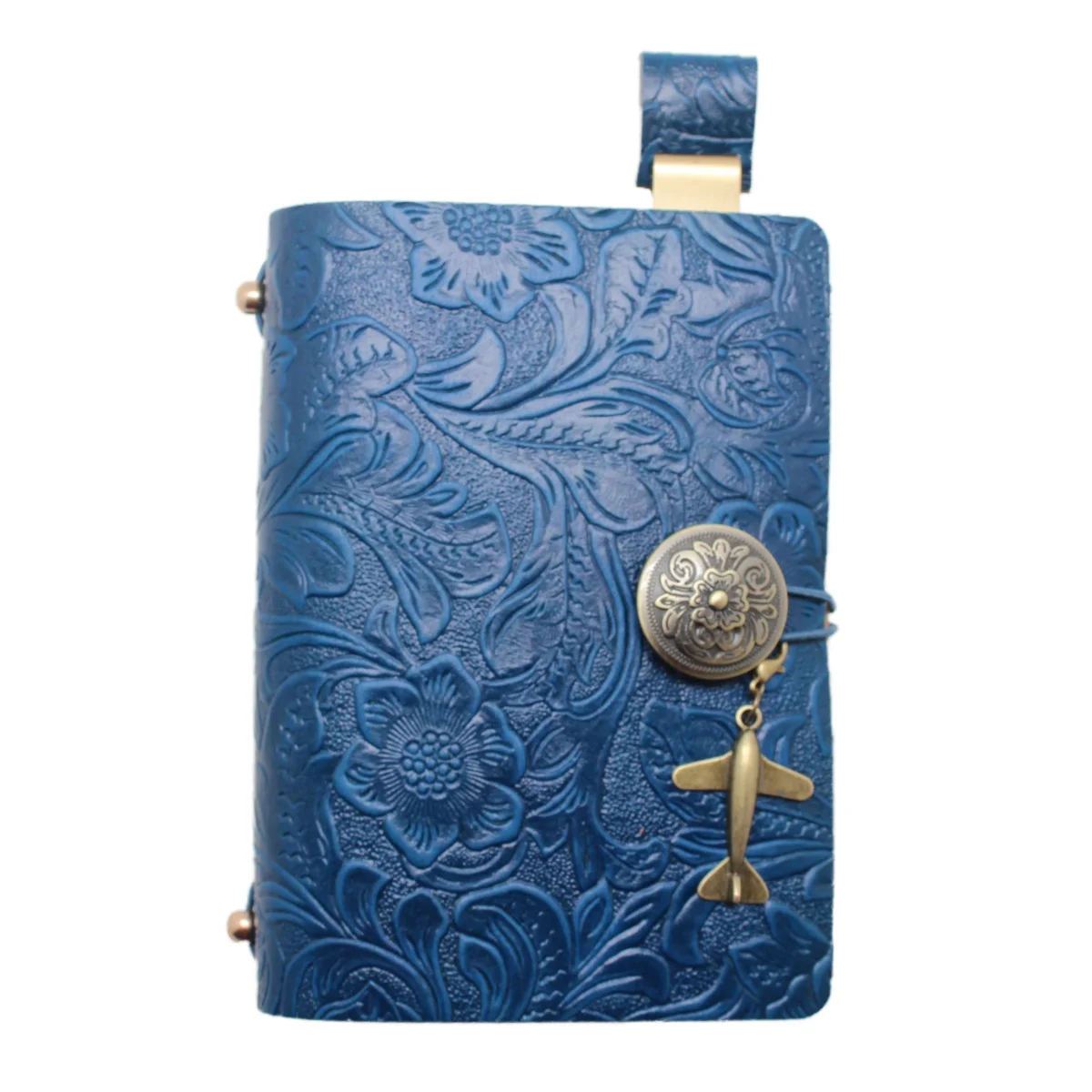 classical vintage soft genuine leather A6 diary refillable travel leather journal notebook