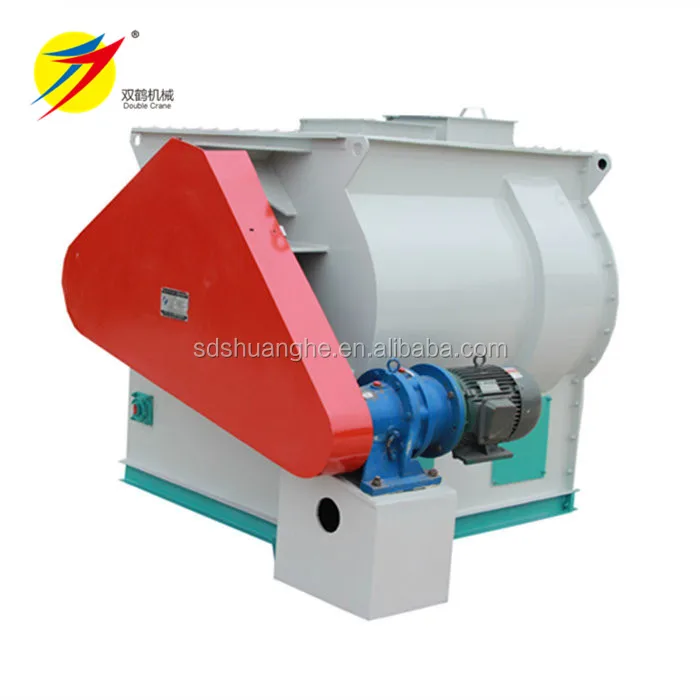 HSSJ3.0 Stainless Steel Mixer For Animal Feed Pellet Meat Double Shaft Paddle Mixer