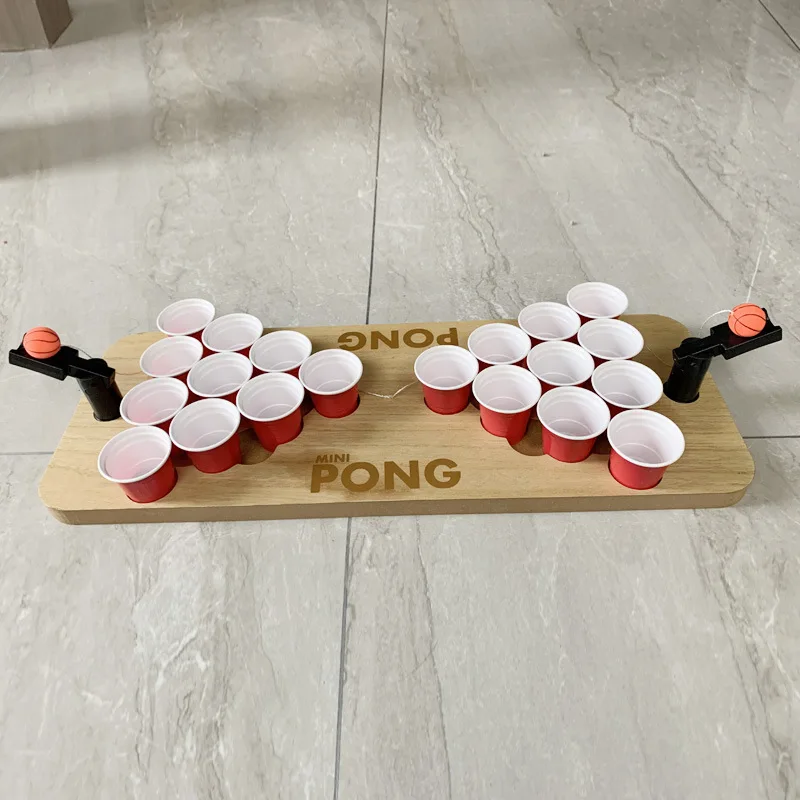 Mini Beer Pong, Shot Pong, Official Table Top Catapult Drinking Party Game