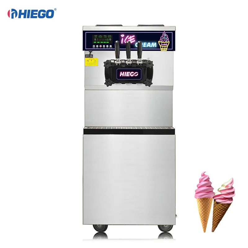3 Flavors Automatic Soft Serve Sorbetiere Commercial Eis Ice Cream Machine A Glace Italian Icecream Making Ice Cream Makers